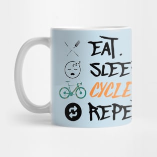 Eat Sleep Cycle Repeat Mug